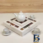 نمای جلو جعبه چای کیسه ای مدل آراد کد 1011 طراحی و جزئیات کلیدی