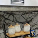 نمای جلو استند جا ادویه مدل راش با طراحی زیبا طراحی و جزئیات کلیدی