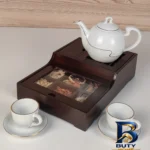 نمای کناری جعبه چای کیسه ای مدل وارمر پله پروفایل و ساختار