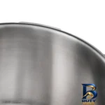 نمای جلو زودپز پارس استیل با کف سه لایه و قفل ایمنی طراحی و جزئیات کلیدی