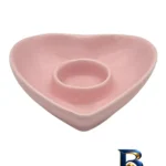 نمای جلو ظرف نگهدارنده تخم مرغ مدل قلبی کد 27155xc مجموعه ۲ عددی طراحی و جزئیات کلیدی