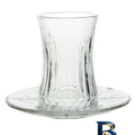 نمای جلو ست فنجان و نعلبکی ۱۲ پارچه پاشاباغچه مدل الیسا کد 950054 طراحی و جزئیات کلیدی