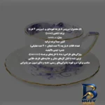 نمای جلو سرویس قهوه خوری ۸ پارچه ۴ نفره مدل Dantella E شاهین طراحی و جزئیات کلیدی