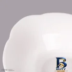 نمای جلو ظرف سرو مرغ و استیک آرکوپال آفر مدل نیلوفری بسته دو عددی، بیضی، سازگار با مایکروویو، قابل شست وشو دست ماشین ظرفشویی،