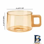 نمای جلو سرویس چای خوری ۱۲ پارچه ۶ نفره شاهین مدل SHN-۱۲۳ اصل طراحی و جزئیات کلیدی
