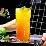 نمای جلو لیوان شیشه ای آلوا مدل تیکی طراحی و جزئیات کلیدی