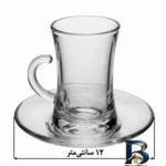 نمای جلو سرویس چای خوری ۱۲ پارچه ۶ نفره دلی مدل ونیز طراحی و جزئیات کلیدی