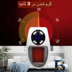 نمای جلو هیتر برقی مدل MA-۱۰۱ اصل چیدمان صفحه و نشانگرها