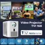 نمای جلو ویدیو پروژکتور تسکو مدل TVI 168 با کیفیت عالی چیدمان صفحه و نشانگرها