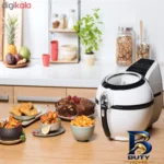 نمای جلو سرخ کن ۱/۷ کیلوگرم (مناسب برای ۵-۸ نفر) لیتری تفال مدل AH۹۶۰۰ اصل طراحی و جزئیات کلیدی