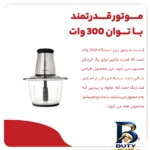 نمای جلو خردکن ۲ لیتری همیلتون مدل BH-۵۳۰ اصل طراحی و جزئیات کلیدی