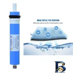 نمای جلو فیلتر دستگاه تصفیه آب آکوا پیورست مدل RO FILTER 03 مجموعه 6 عددی درجه و بسته بندی زعفران