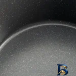 نمای جلو تابه گرانیت دو دسته ام جی اس با سوپاپ بخار طراحی و جزئیات کلیدی