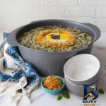 نمای جلو سرویس پخت و پز ۱۰ پارچه تکنو مدل پروانه طراحی و جزئیات کلیدی