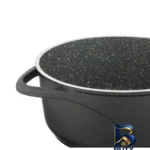 نمای جلو سرویس پخت و پز گرانیت ۱۲ پارچه عروس مدل 01 طراحی و جزئیات کلیدی
