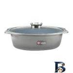 نمای جلو سرویس قابلمه و تابه گرانیت ۲۵ پارچه ام جی اس مدل B کد GB۲۵۱۴ اصل طراحی و جزئیات کلیدی