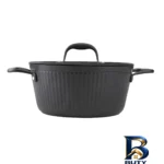 نمای جلو سرویس قابلمه و تابه گرانیت 9 پارچه کی زد پی مدل آلما طراحی و جزئیات کلیدی