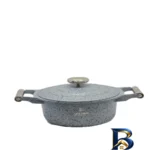 نمای جلو سرویس قابلمه و تابه گرانیتی ۸ پارچه لایف اسمایل مدل LIFEP۲۰-۸ اصل طراحی و جزئیات کلیدی