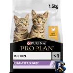 نمای بسته بندی غذای خشک گربه پروپلن مدل Purina Kitten با وزن 1.5 کیلوگرم برچسب و بسته بندی
