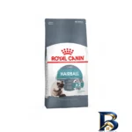 نمای بسته بندی غذای خشک گربه رویال کنین مدل Hairball با وزن 10 کیلوگرم برچسب و بسته بندی