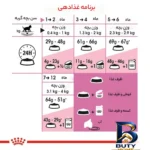 نمای جزئیات غذای خشک بچه گربه رویال کنین مدل Kitten با وزن 2 کیلوگرم پرداخت و جزئیات مواد