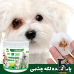 نمای کناری دستمال مرطوب و سواب سگ گربه مخصوص گوش اطراف چشم کوالاپت مدل Koala۰۱ بسته چهار عددی اصل پروفایل و ساختار