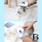 نمای جلو شانه و برس نظافت سگ گربه مدل CLEAN طراحی و جزئیات کلیدی