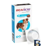 نمای بسته بندی قرص ضدکک و کنه سگ نژاد بزرگ براوکتو مدل Flea And Tick Large Dogs وزن 250 میلی گرم برچسب و بسته بندی