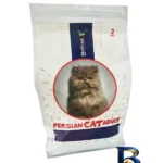 نمای بسته بندی غذای خشک گربه مفید مدل PERSIAN CAT بسته ۶ عددی برچسب و بسته بندی