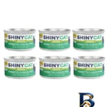 نمای بسته بندی کنسرو غذای گربه بالغ جیم کت مدل Cat Food طعم ماهی تن و آلوئه ورا وزن 70 گرم بسته 6 عددی برچسب و بسته بندی