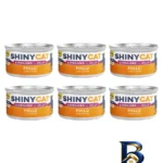 نمای بسته بندی کنسرو غذای گربه بالغ جیم کت طعم مرغ مدل Cat Food Sterilized در ژله وزن 70 گرم بسته 6 عددی برچسب و بسته بندی