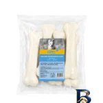 نمای بسته بندی تشویقی سگ یو اس پت مدل Bleached Rawhide Pressed Bone طعم گوشت گاو وزن ۵۰۰ گرم برچسب و بسته بندی