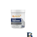نمای بسته بندی مکمل غذای گربه بایو پت پلاس مدل Scottish Supplement وزن 200 گرم برچسب و بسته بندی