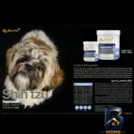 نمای بسته بندی پودر مکمل سگ بایو پت مدل Shih Tzu با وزن 200 گرم برچسب و بسته بندی