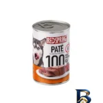 نمای بسته بندی کنسرو غذای سگ رد اسپرینگ مدل Dog Lamb Pate طعم بره وزن ۴۰۰ گرم بسته ۶ عددی برچسب و بسته بندی