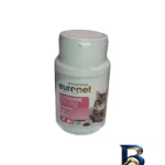 نمای بسته بندی قرص تقویت مفاصل گربه یوروپت مدل Glucosamine بسته ۷۵ عددی برچسب و بسته بندی