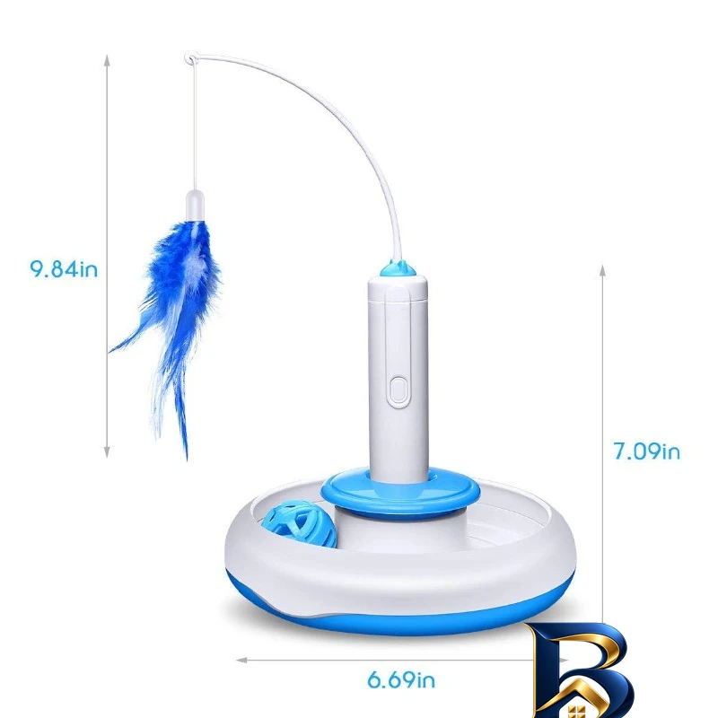 نمای بسته بندی اسباب بازی اتوماتیک تعاملی گربه مدل Three Ways Cat Automatic Toy برچسب و بسته بندی