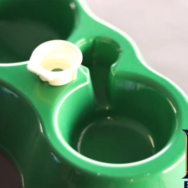 نمای بسته بندی ظرف آب و غذای سگ گربه دنیل کد T-۰۵ اصل برچسب و بسته بندی