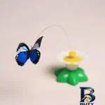 نمای بسته بندی اسباب بازی گربه مدل چرخان پروانه برچسب و بسته بندی