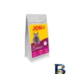 نمای جزئیات غذای خشک گربه بالغ جوسرا مدل Josicat Classic با طعم ماهی سالمون وزن ۱ کیلوگرم پرداخت و جزئیات مواد