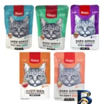 نمای جزئیات پوچ گربه ونپی مدل Chinese Series Pack وزن ۸۰ گرم بسته ۵ عددی پرداخت و جزئیات مواد