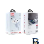 نمای لبه تبدیل دیواری و شارژر ارلدام مدل ۴IN۱ POWER SOCKET اصل حاشیه و پرداخت