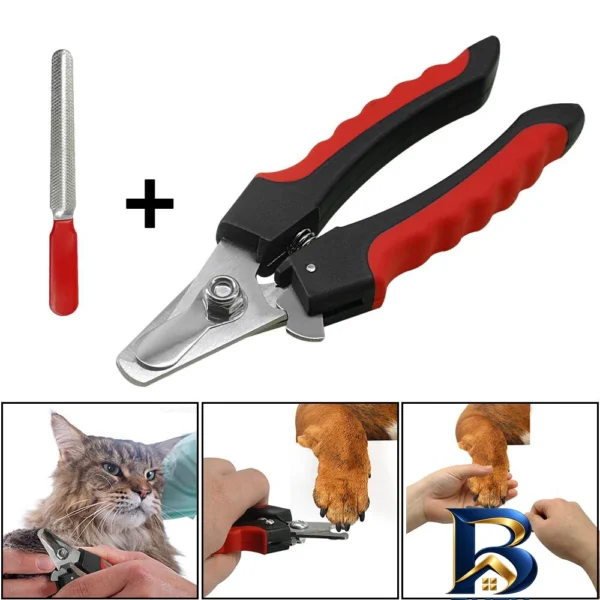 نمای بسته بندی ناخن گیر گربه و سگ مدل PetSupplies به همراه سوهان برچسب و بسته بندی