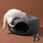 نمای کناری جای خواب و تونل گربه مدل Donut با طراحی زیبا پروفایل و ساختار