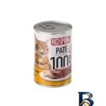 نمای کناری کنسرو غذای گربه رداسپرینگ مدل Pate Pack با طعم بره، ماهی، مرغ،جگر و گوساله وزن ۲.۴ کیلوگرم بسته ۶ عددی اصل پروفایل