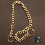 نمای جلو قلاده سگ و گربه طرح کلاسیک مدل 2 حلقه با کیفیت طراحی و جزئیات کلیدی