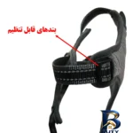 نمای جلو بند قلاده و کتفی سگ گربه یابیبی مدل 02 طراحی و جزئیات کلیدی