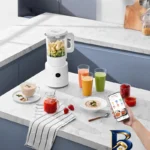 نمای جلو مخلوط کن ۱۶۰۰ لیتری شیائومی مدل Smart Blender MCLJ۰۰۱CM-۱A اصل طراحی و جزئیات کلیدی
