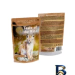 نمای جلو پوچ بچه گربه تیست آف د وایلد مدل Feline Recipe Kitten Pate طعم مرغ بسته ۴ عددی طراحی و جزئیات کلیدی