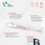 نمای بسته بندی خمیر بیوپروتکت وت اکسپرت سگ و گربه مدل BioProtect Paste مناسب برای سلامت دستگاه گوارش حجم ۱۵ میلی لیتر اصل برچ